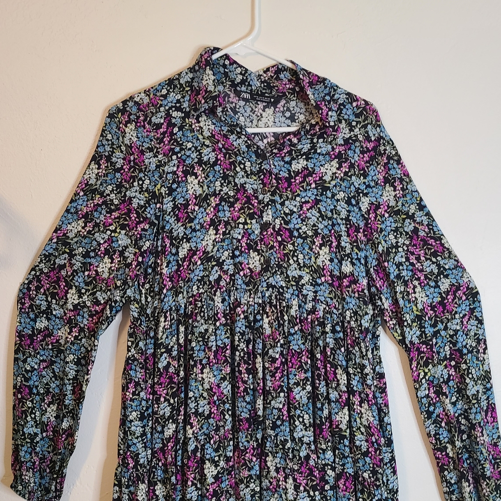 Zara Multicolor Floral Blouse